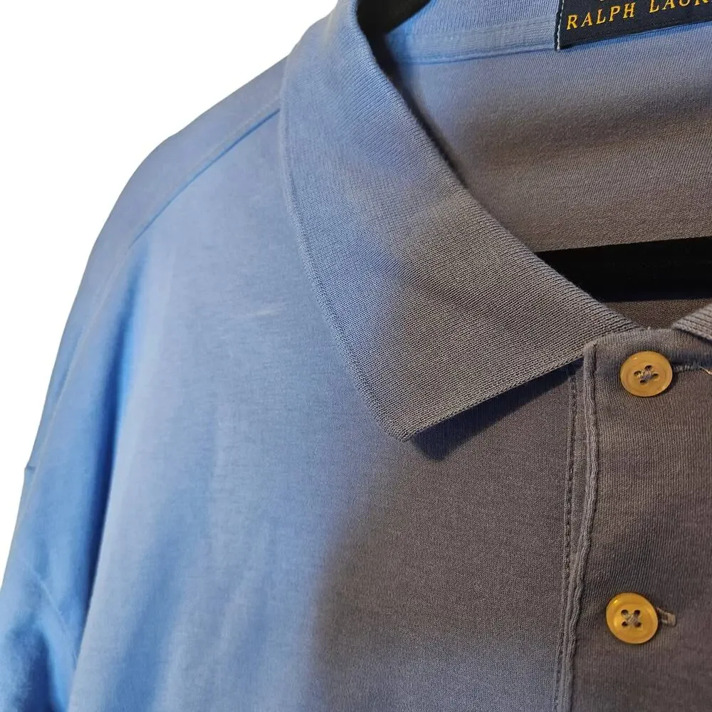 Polo Ralph Lauren blue polo sz 3XLT Big & Tall Cotton collared shirt